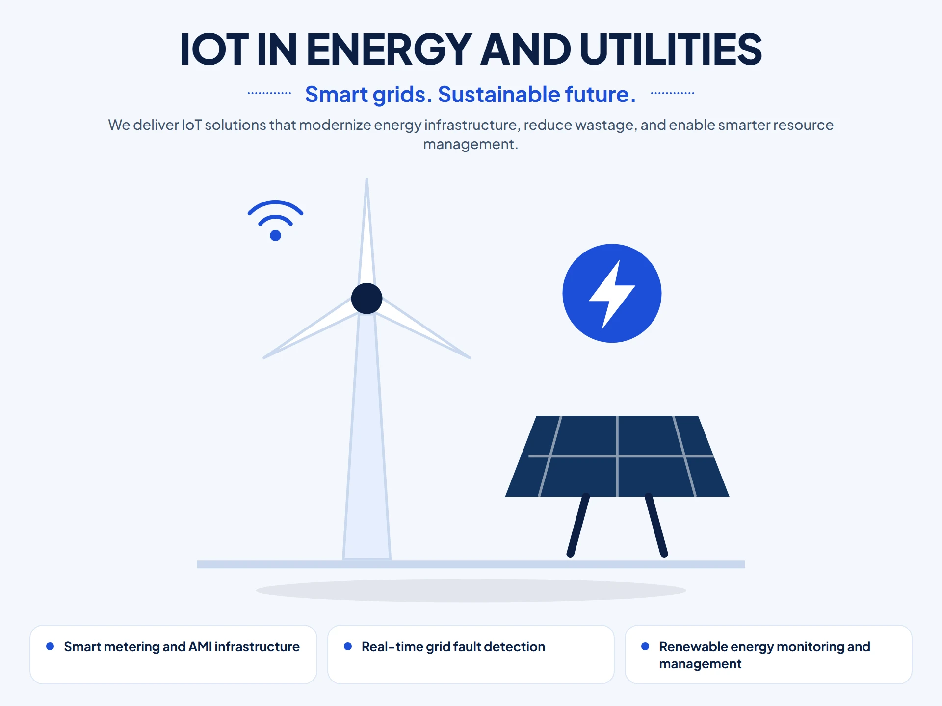 IoT in Energy and Utilities illustration
